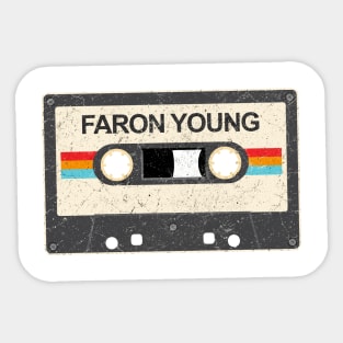 kurniamarga vintage cassette tape Faron Young Sticker